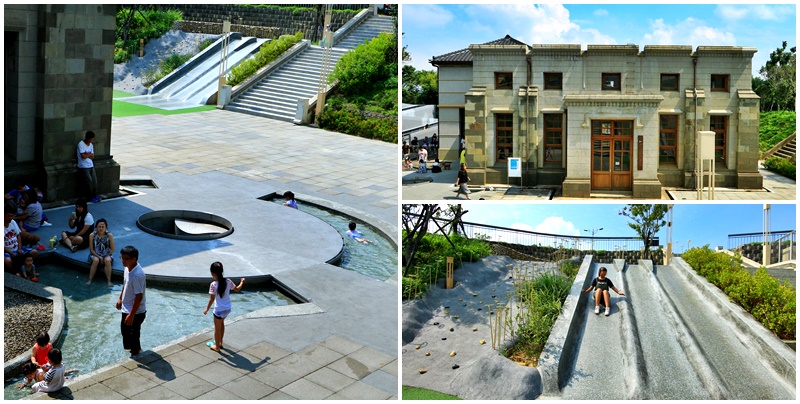 新竹免費溜滑梯,新竹免費玩水,新竹溜小孩,水道取水口展示館 @可人之家